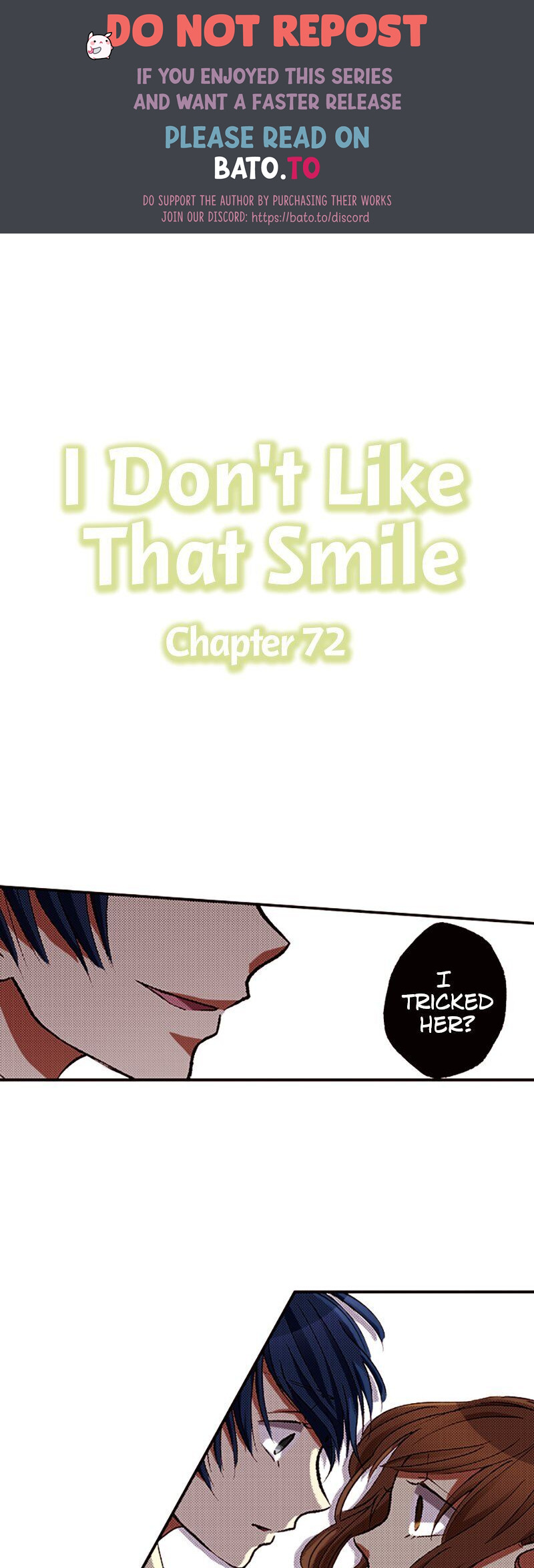 I Don’t Like That Smile Chapter 72 - page 1
