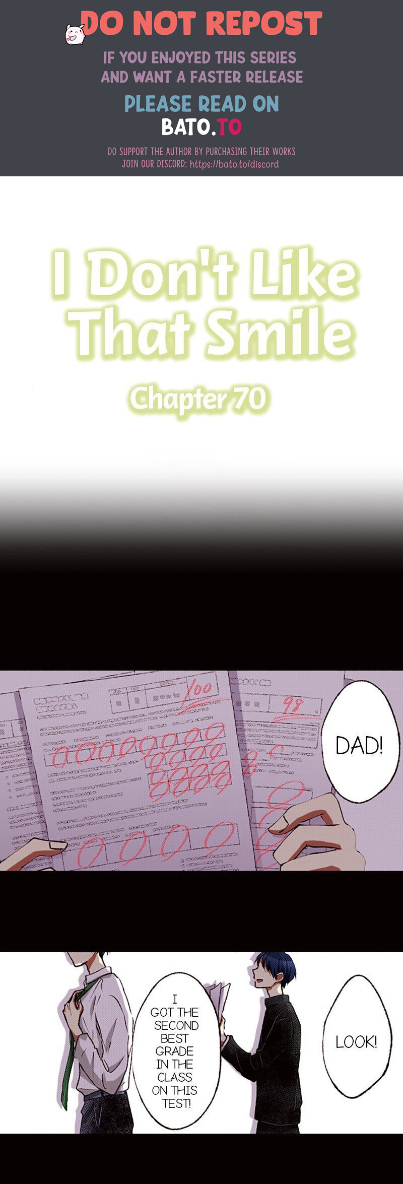 I Don’t Like That Smile Chapter 70 - page 1