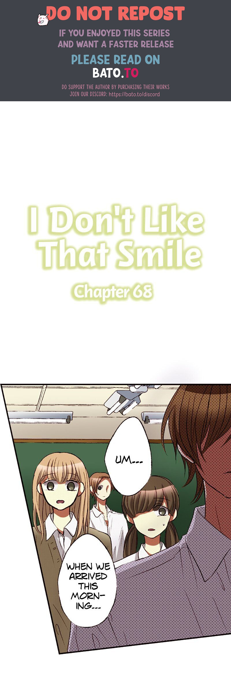 I Don’t Like That Smile Chapter 68 - page 1