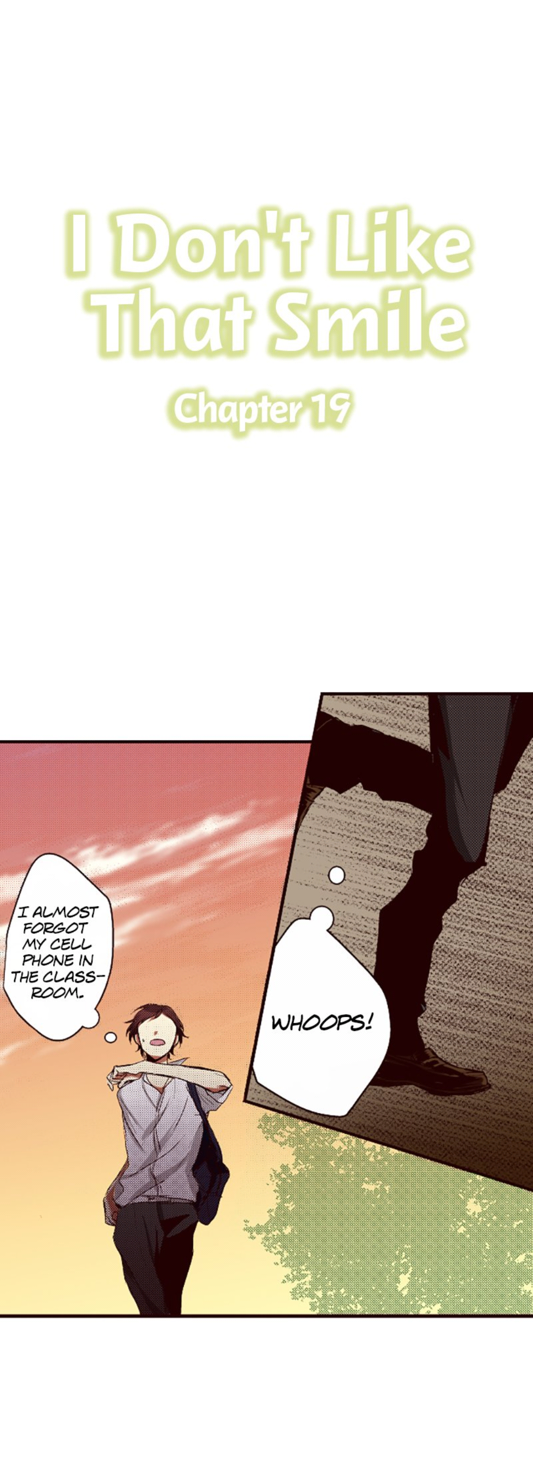 I Don’t Like That Smile Chapter 19 - page 1