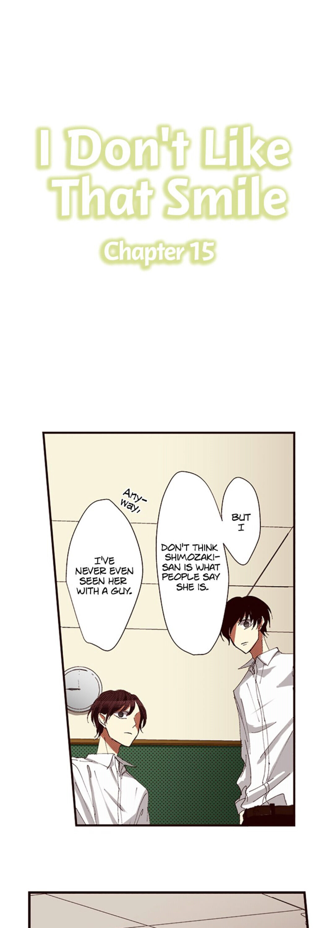 I Don’t Like That Smile Chapter 15 - page 1