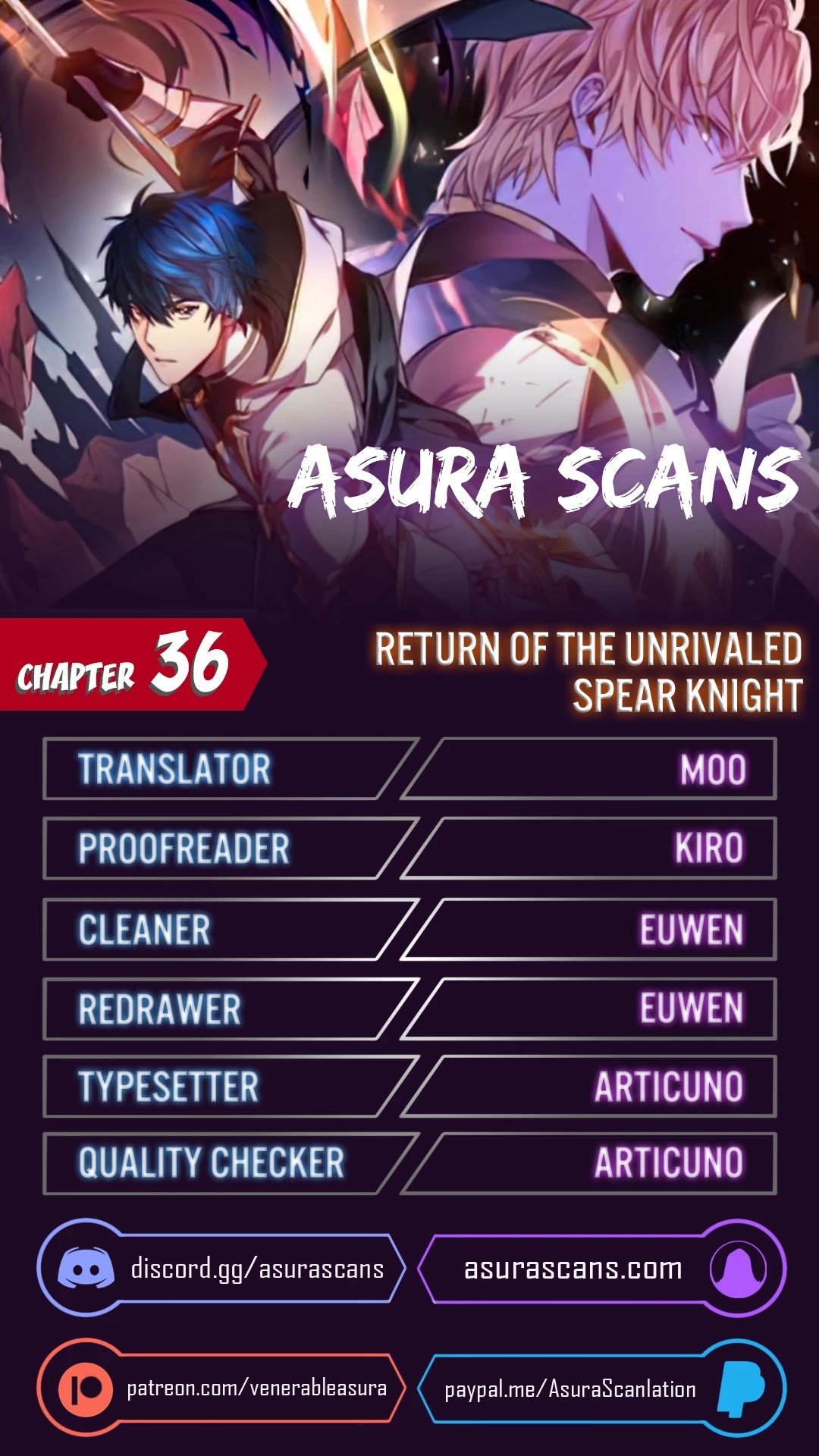 Return of the Legendary Spear Knight chapter 36 - page 1