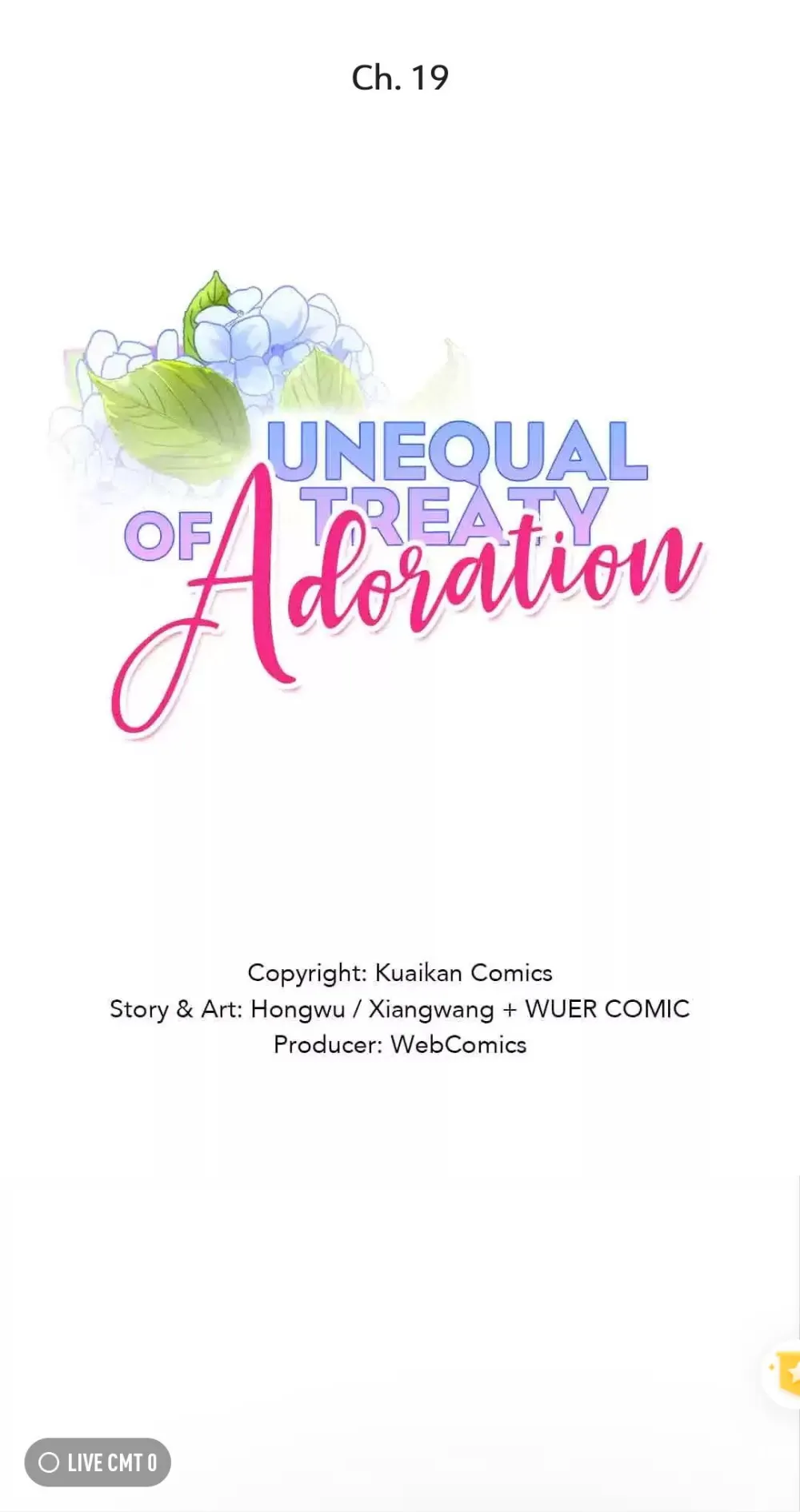 Unequal Treaty of Adoration Chapter 19 - page 1