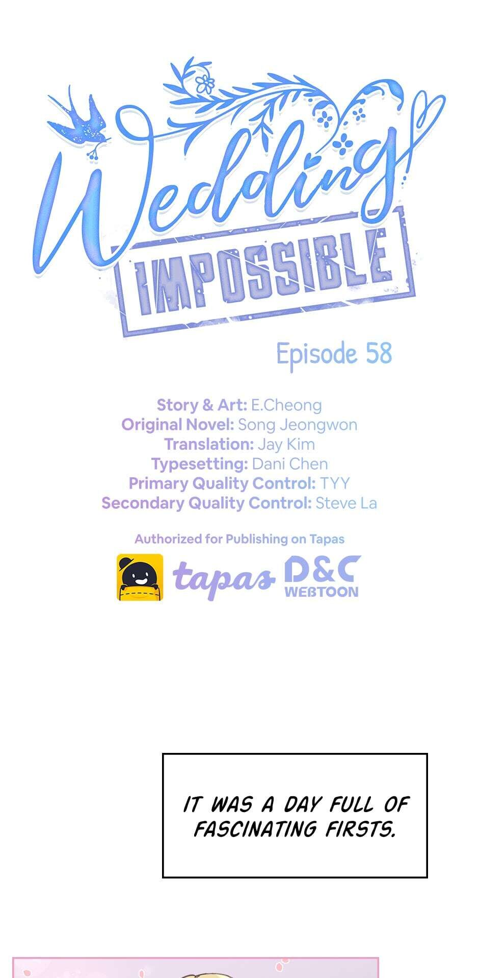 Wedding Impossible chapter 58 - page 1