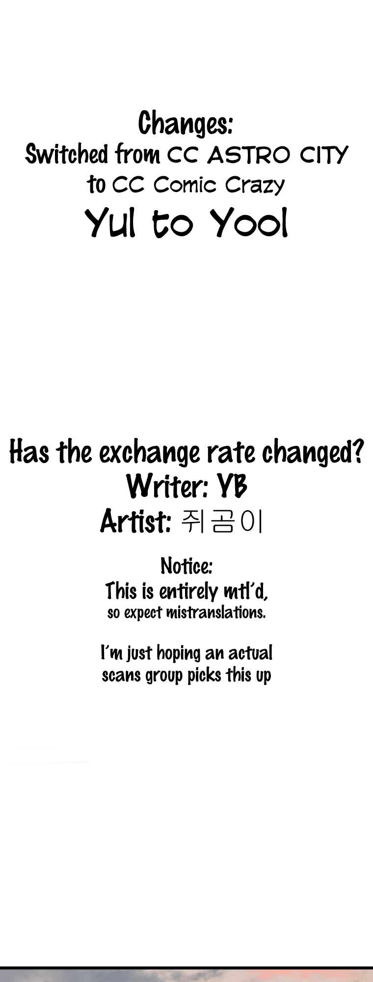 Has the Exchange Rate Changed? chapter 12 - page 1