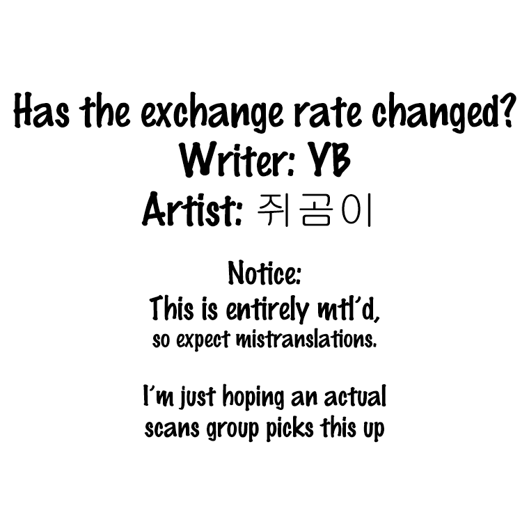 Has the Exchange Rate Changed? chapter 11 - page 1