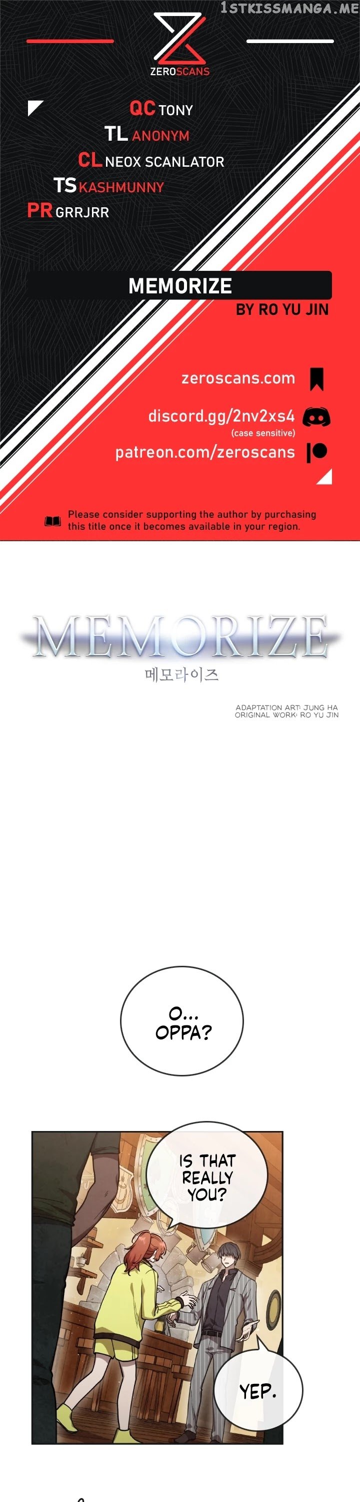 MEMORIZE - Manga chapter 13 - page 1