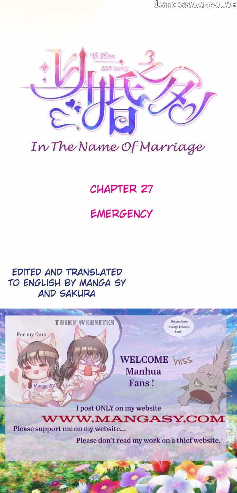 In The Name Of Marriage chapter 27 - page 1