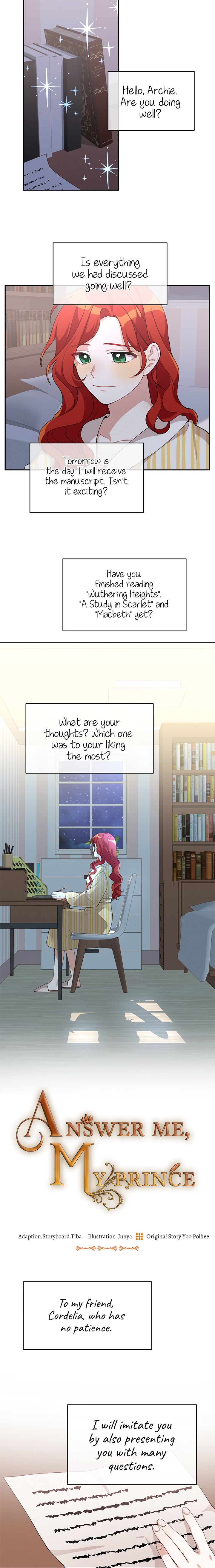 Answer Me, My Prince chapter 9 - page 1