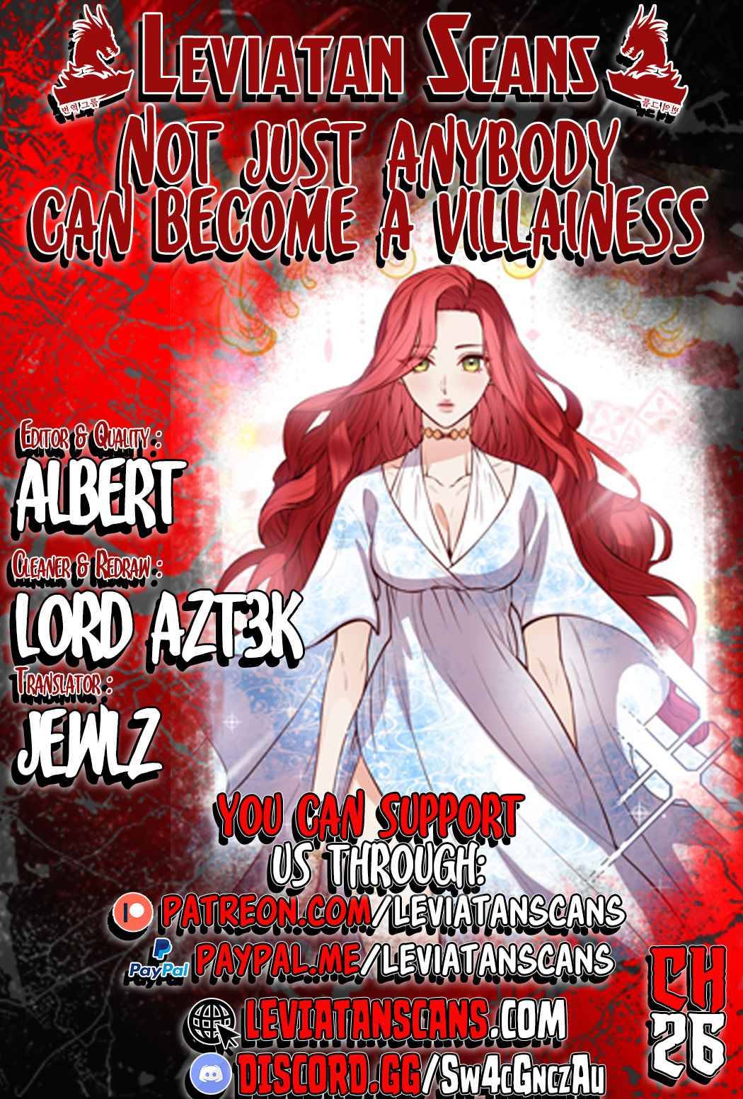 Anyone Can Become a Villainess chapter 26 - page 1