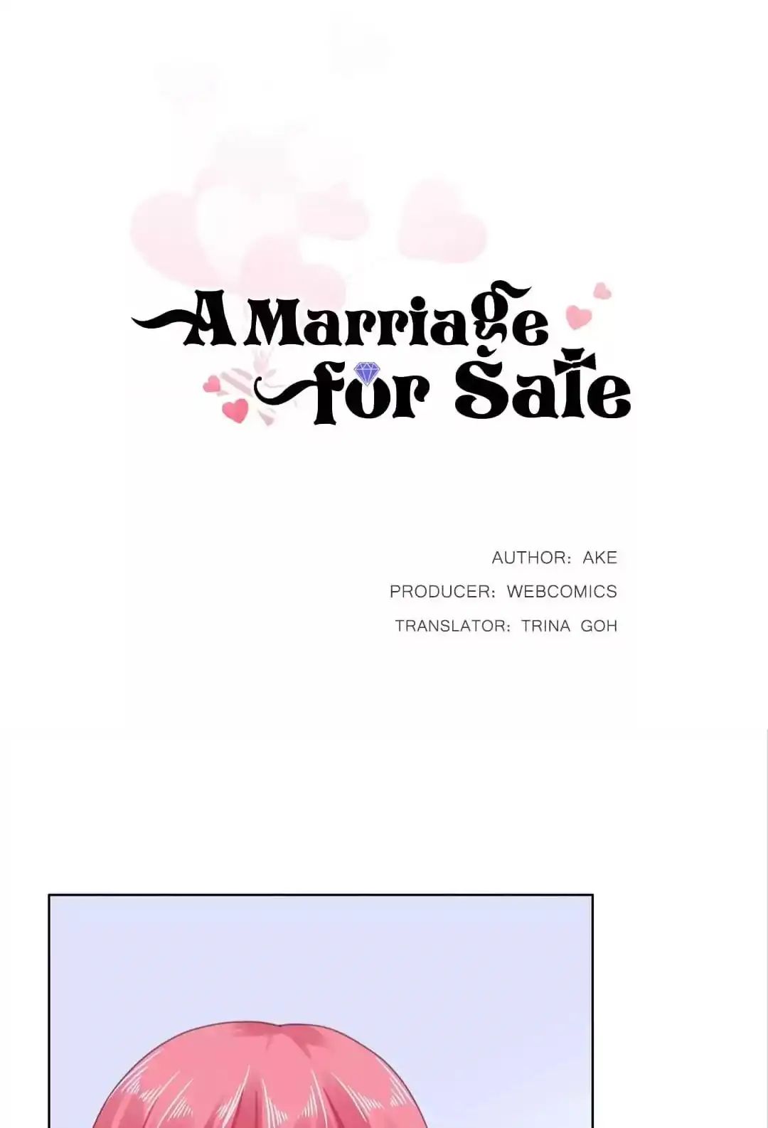 A Marriage for Sale Chapter 32 - page 1