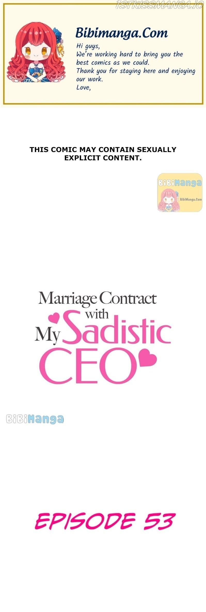 Marriage Contract With My Sadistic CEO chapter 53 - page 1