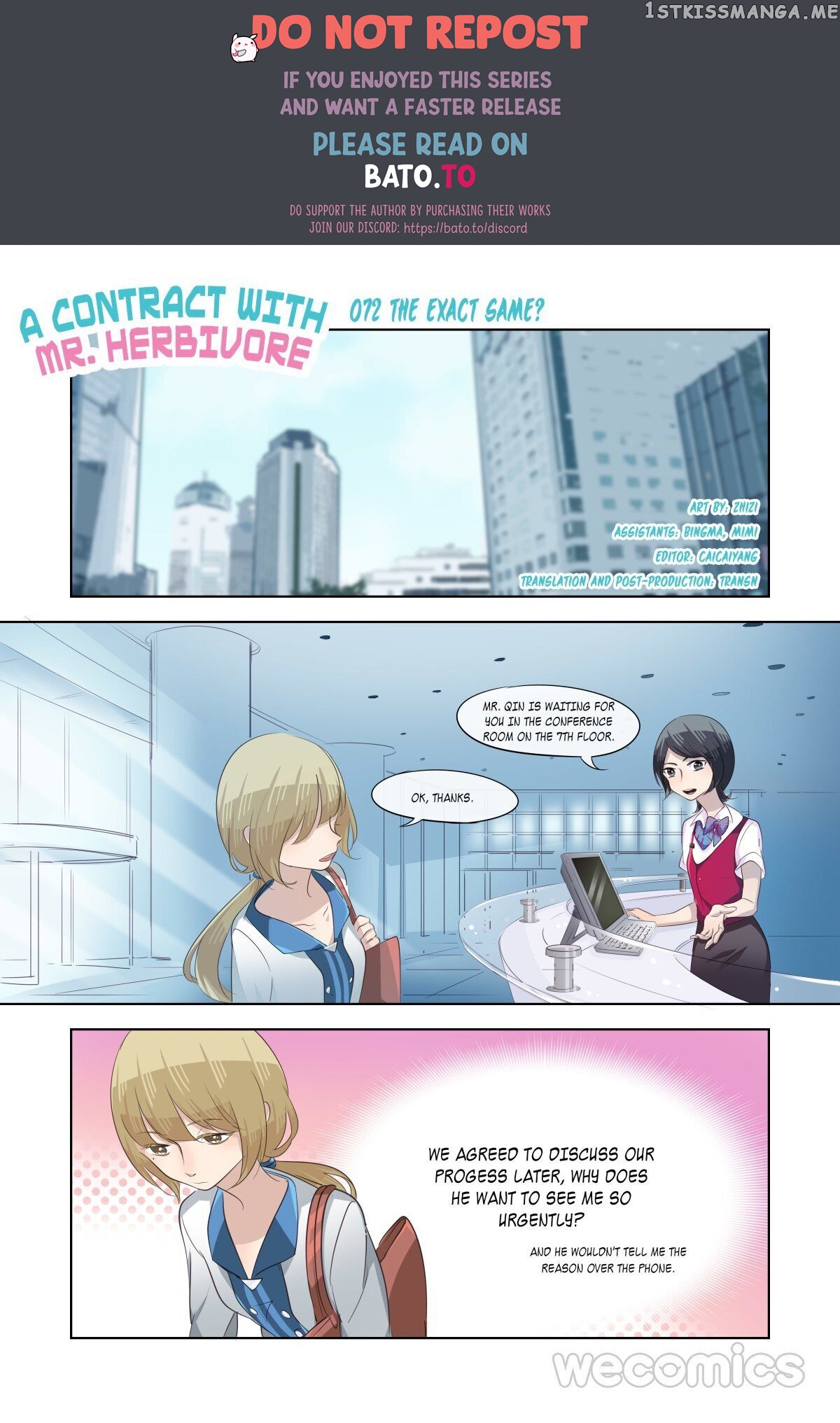 A Contract With Mr. Herbivore chapter 72 - page 1