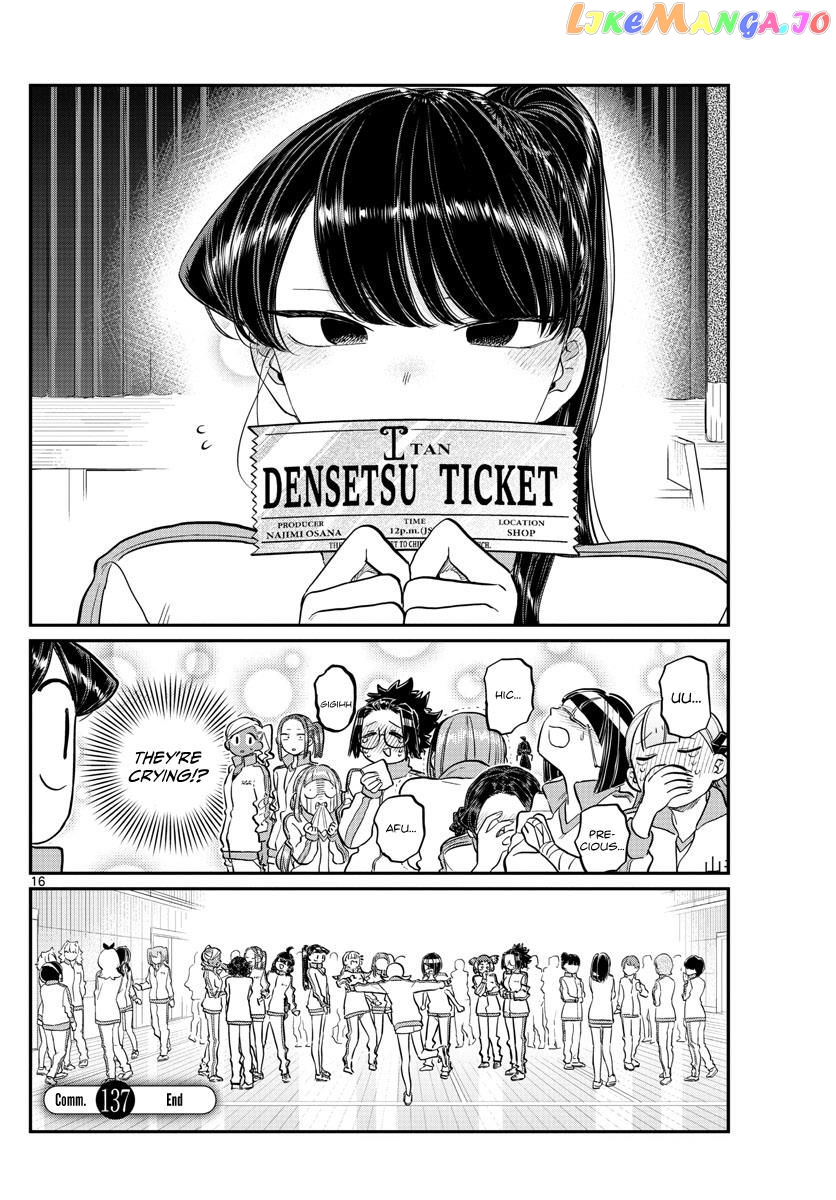 Komi-san wa Komyushou Desu chapter 137 - page 16