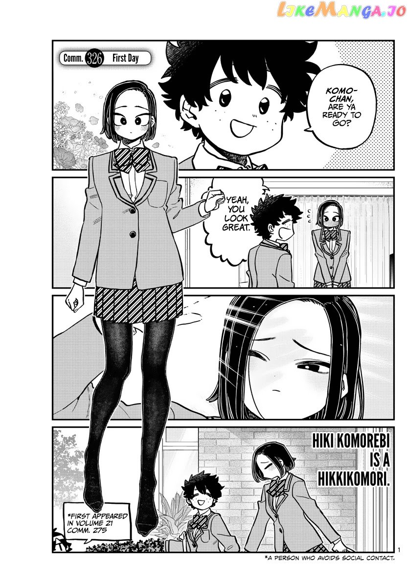 Komi-san wa Komyushou Desu chapter 326 - page 1