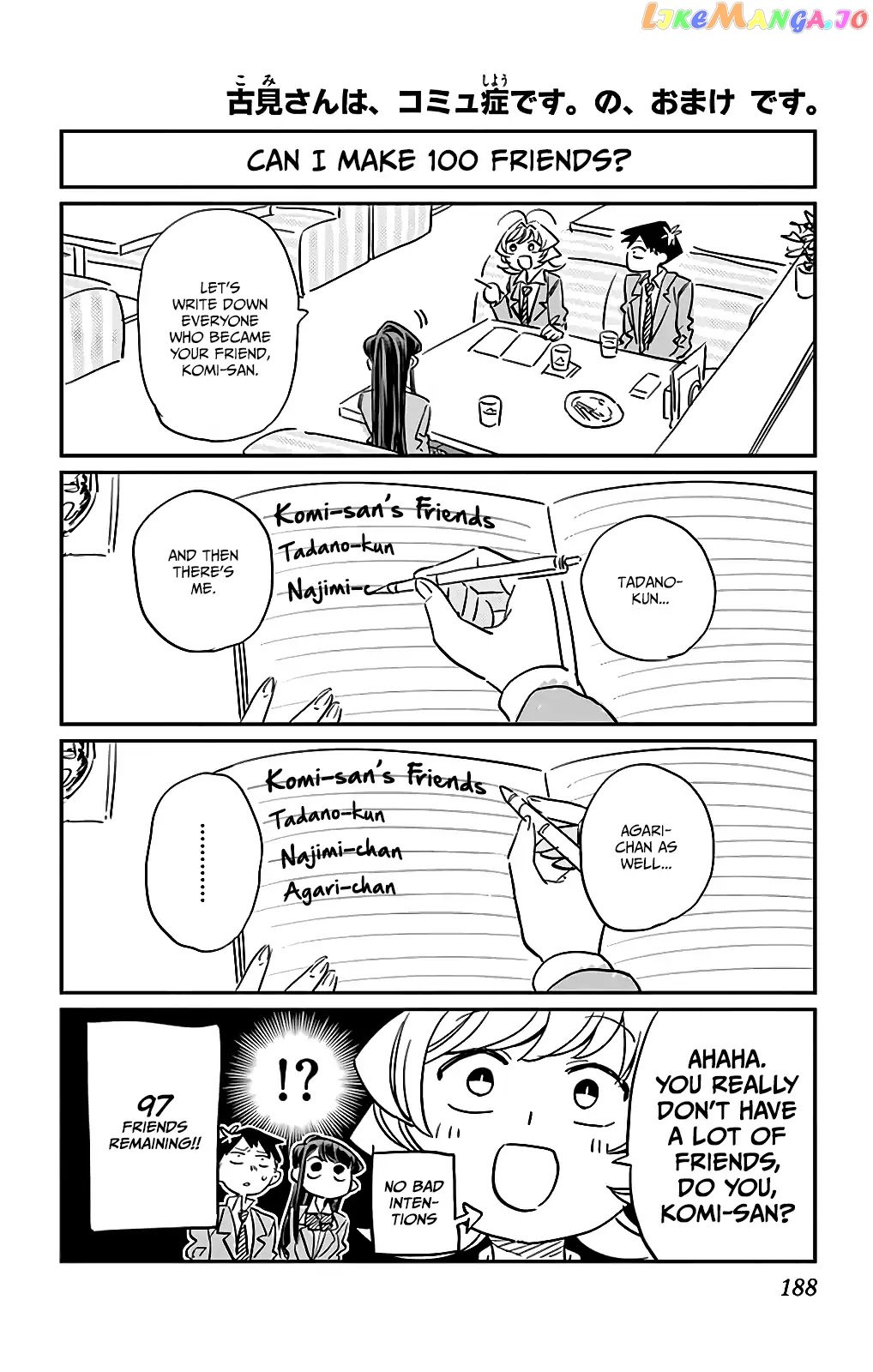 Komi-san wa Komyushou Desu chapter 19.5 - page 1