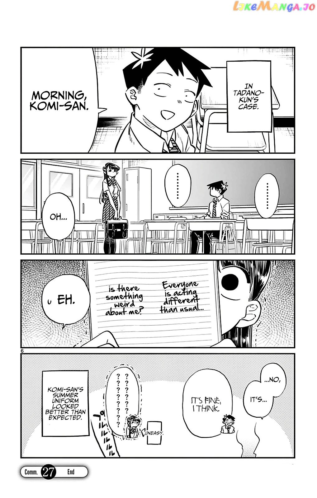 Komi-san wa Komyushou Desu chapter 27 - page 6