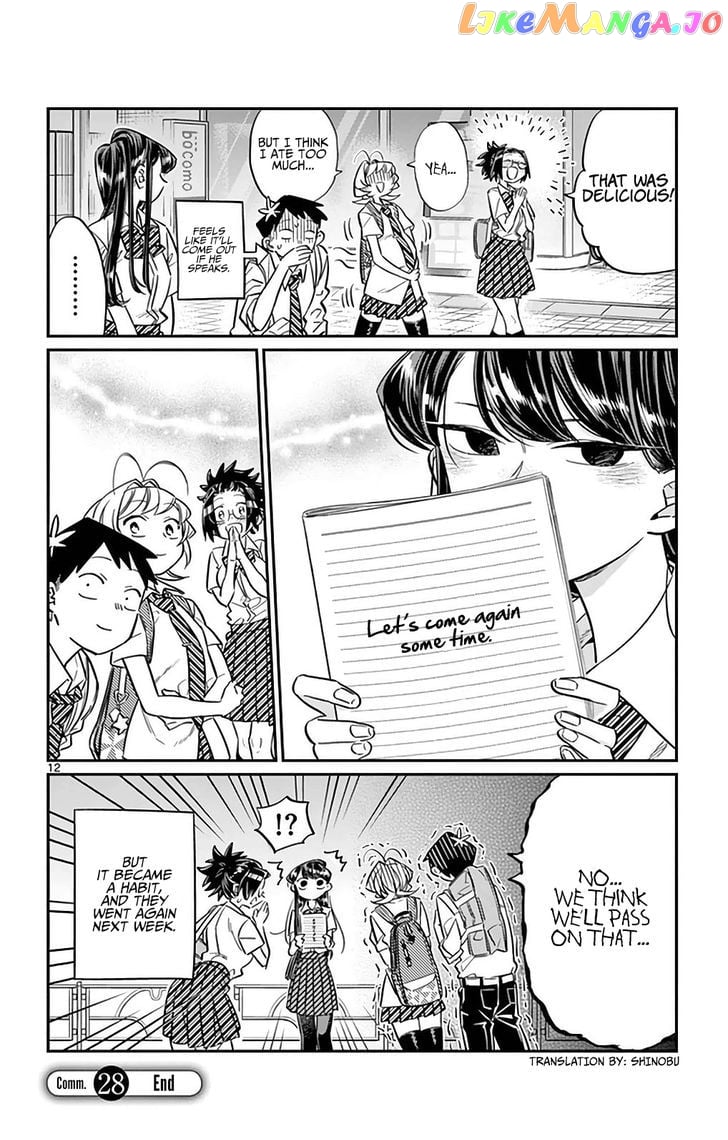 Komi-san wa Komyushou Desu chapter 28 - page 12