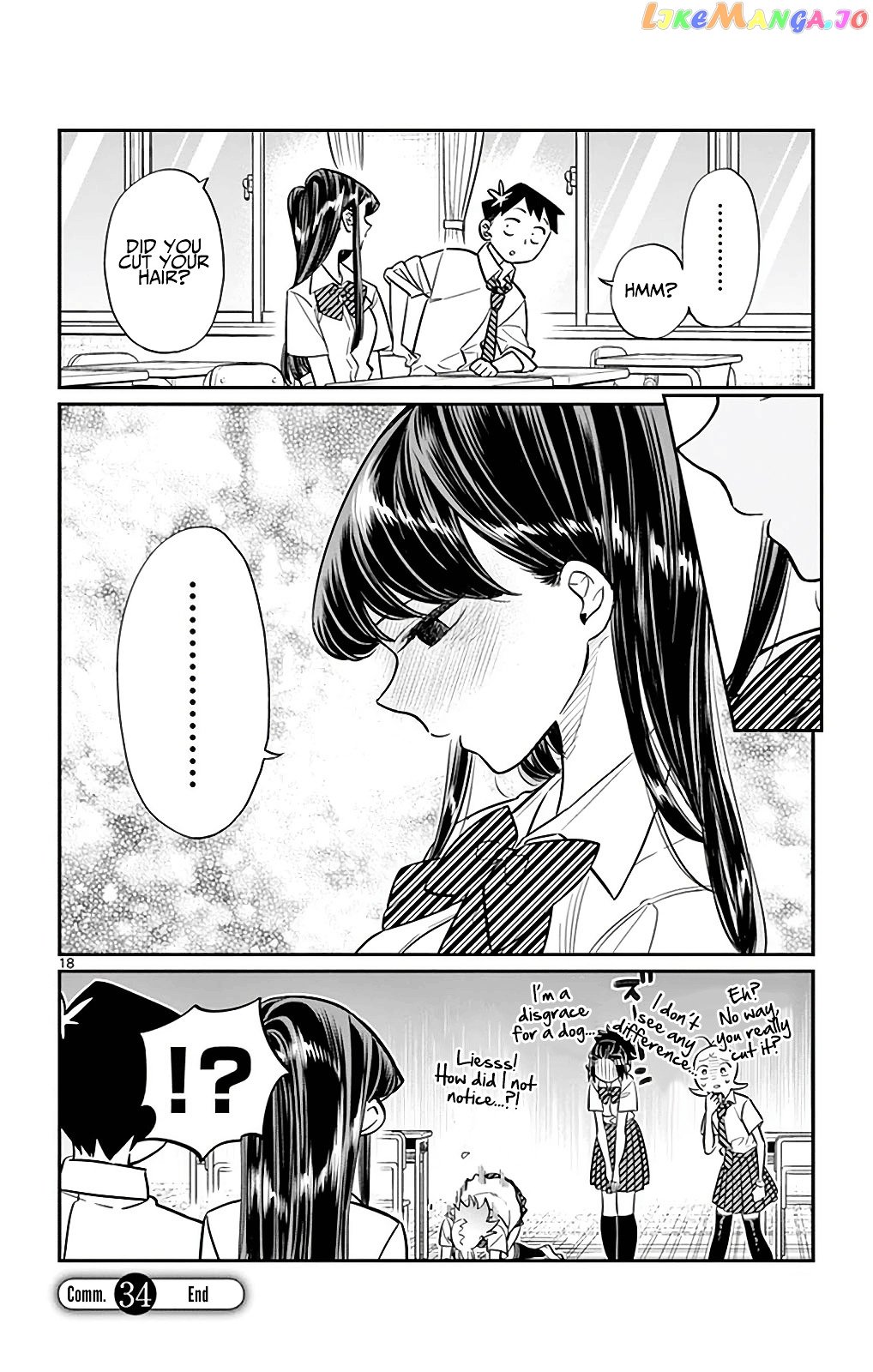 Komi-san wa Komyushou Desu chapter 34 - page 18