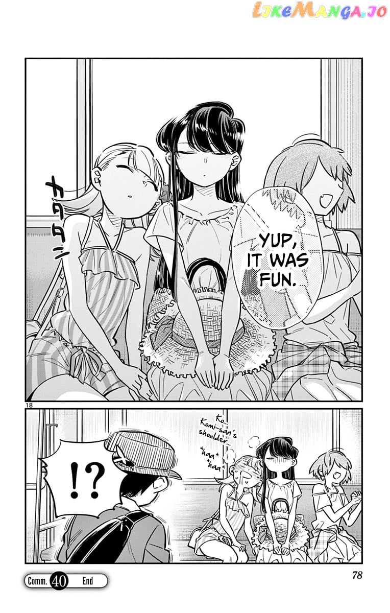 Komi-san wa Komyushou Desu chapter 40 - page 18