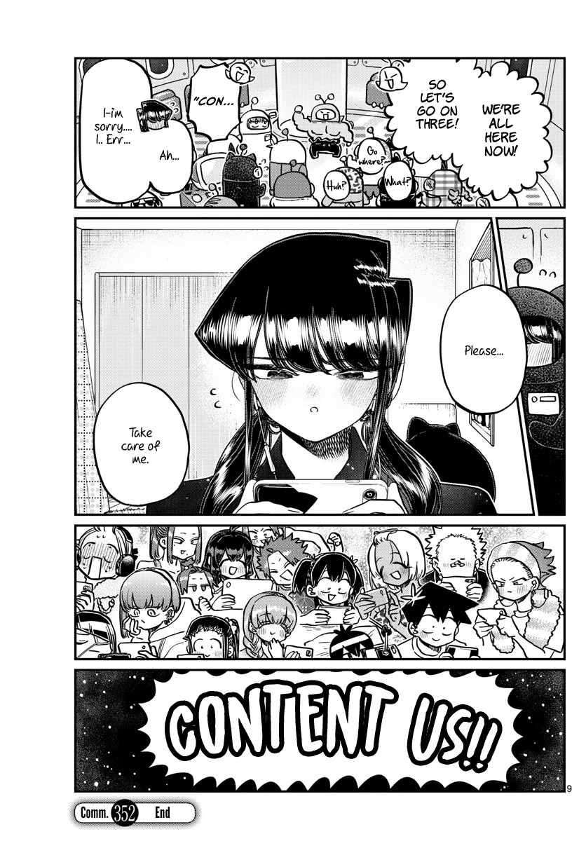 Komi-san wa Komyushou Desu chapter 352 - page 9