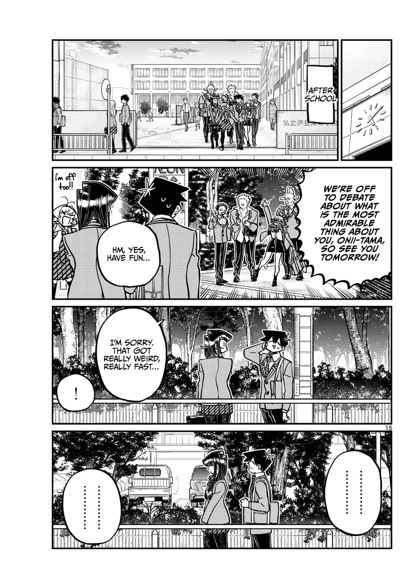 Komi-san wa Komyushou Desu chapter 359 - page 15