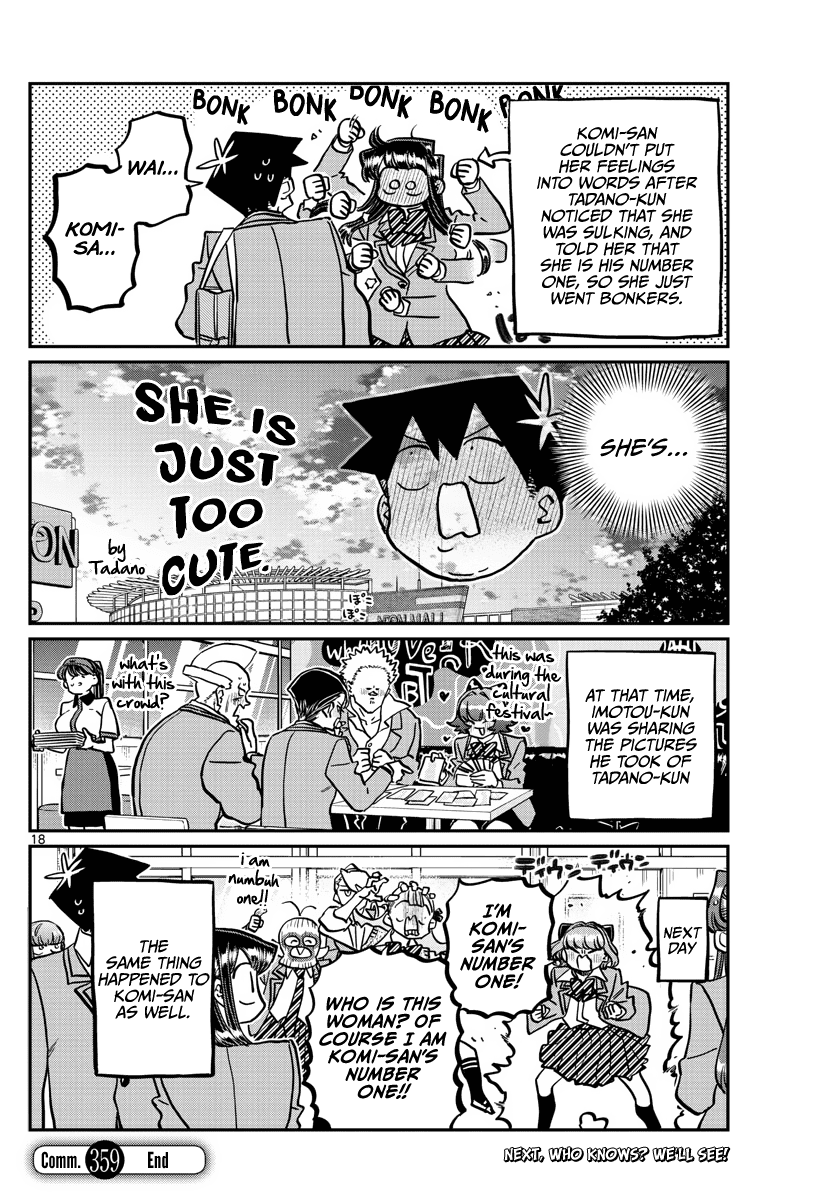 Komi-san wa Komyushou Desu chapter 359 - page 18