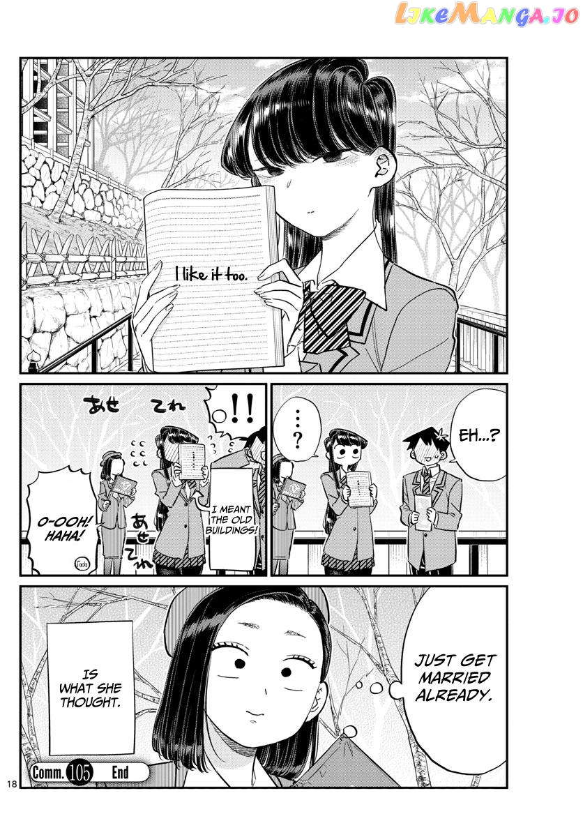 Komi-san wa Komyushou Desu chapter 105 - page 18