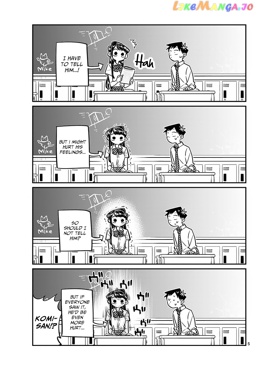 Komi-san wa Komyushou Desu chapter 52 - page 5