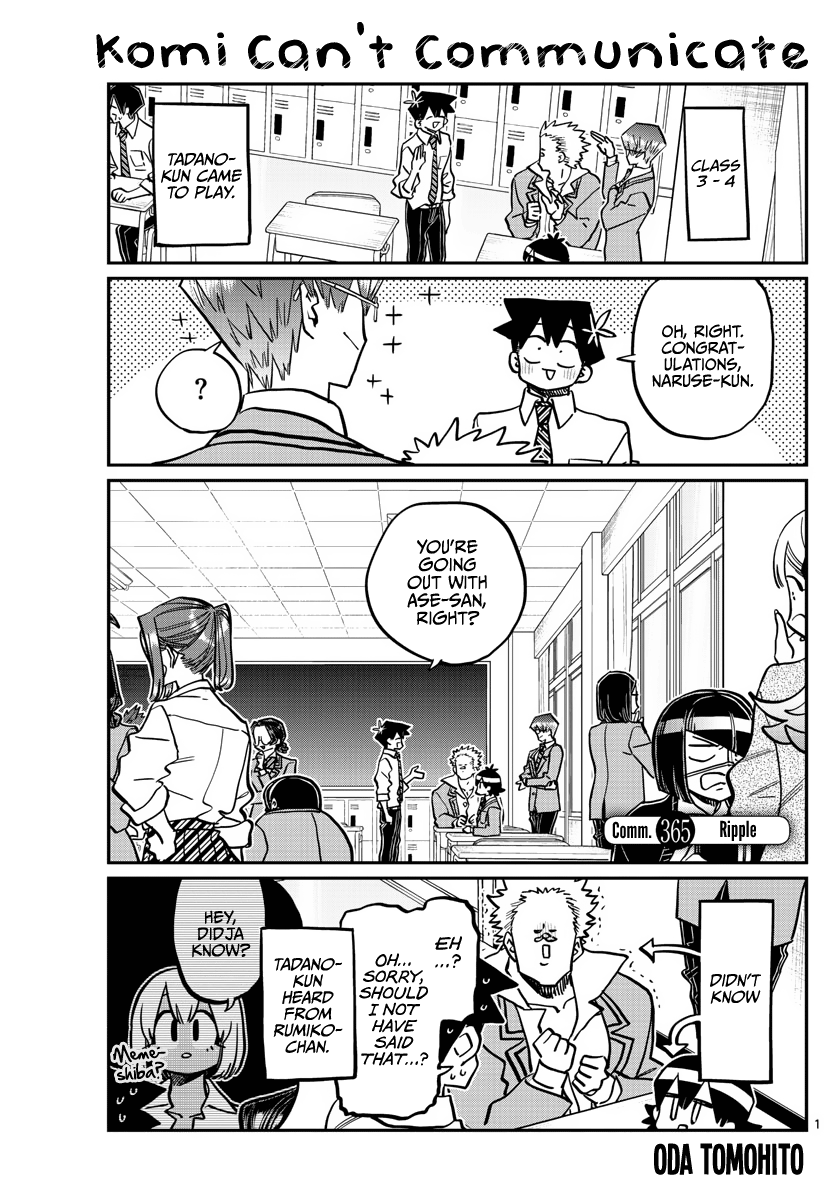 Komi-san wa Komyushou Desu chapter 365 - page 1