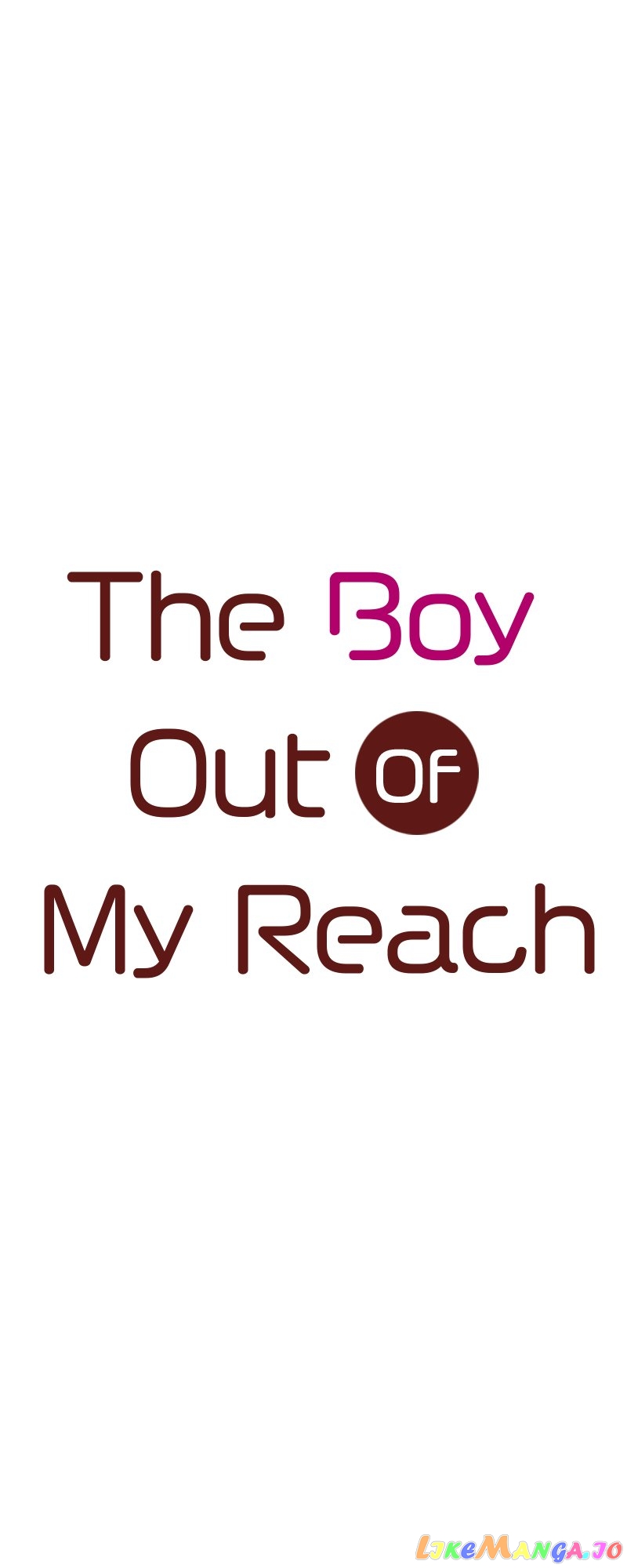 The Boy Out Of My Reach Chapter 105 - page 1