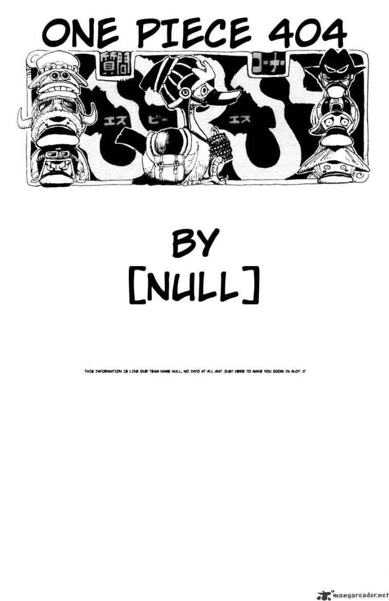 One Piece chapter 404 - page 19