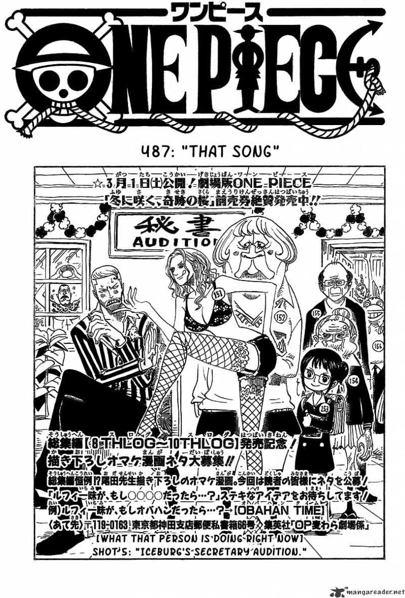 One Piece chapter 487 - page 1