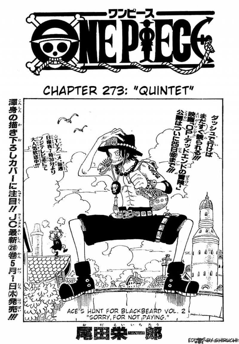 One Piece chapter 273 - page 1