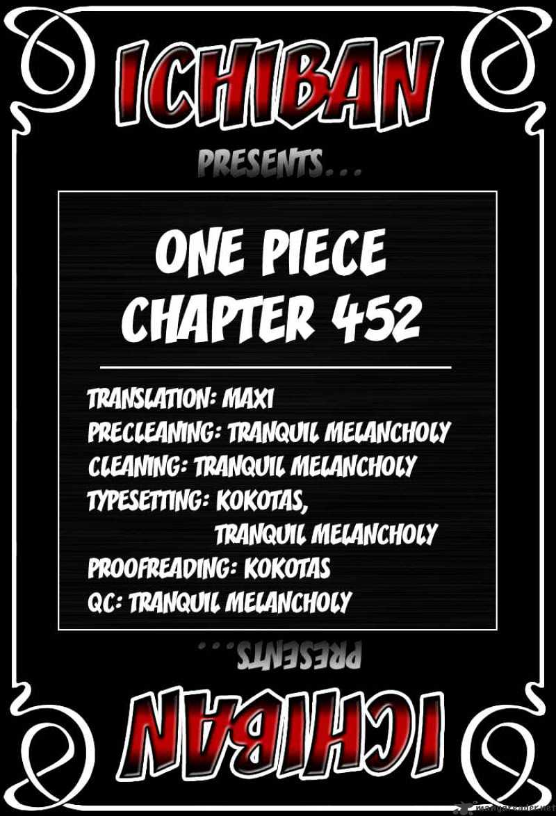 One Piece chapter 452 - page 1