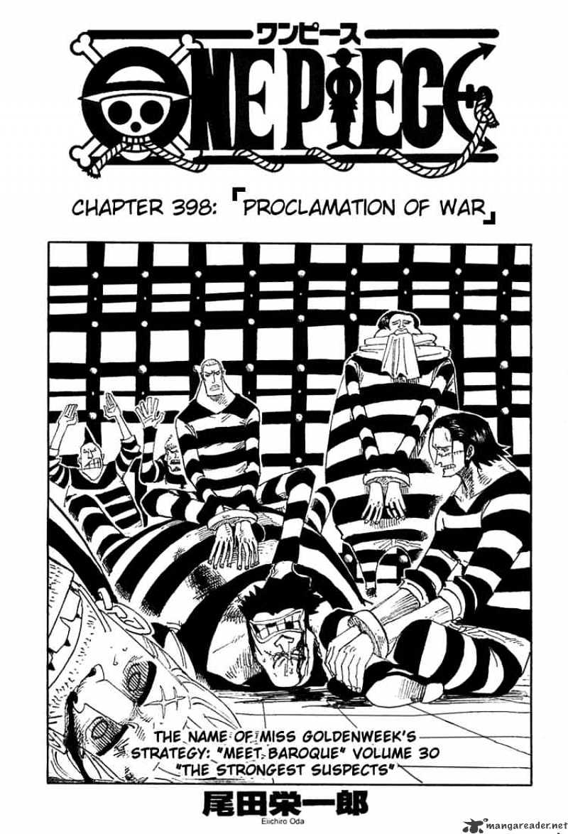 One Piece chapter 398 - page 1