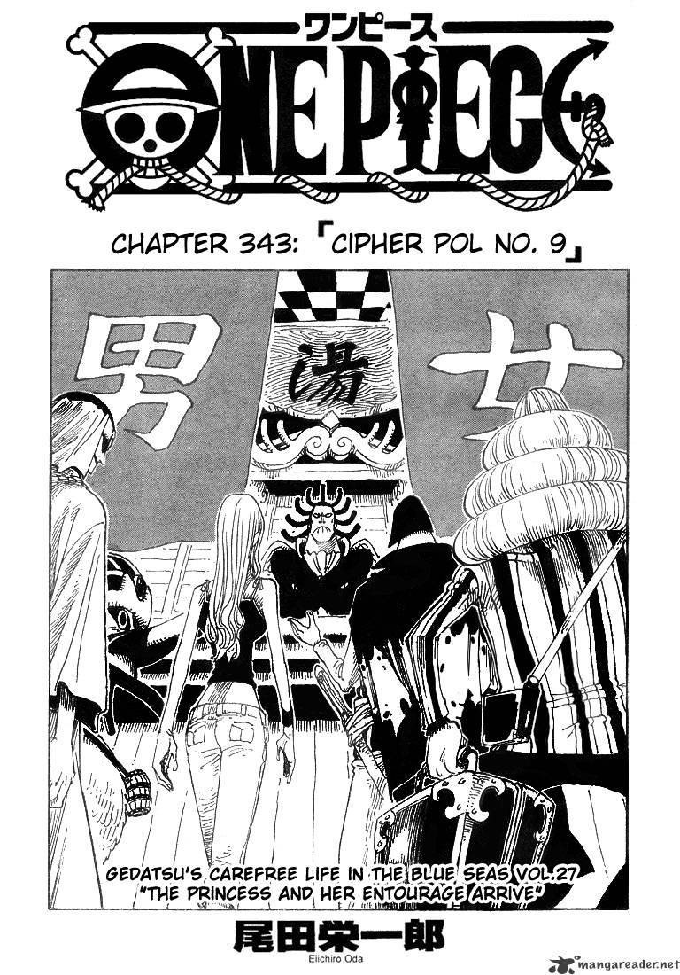 One Piece chapter 343 - page 1