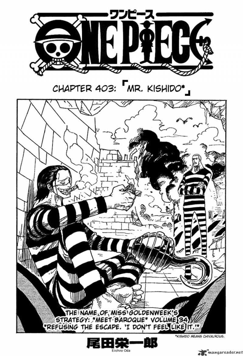 One Piece chapter 403 - page 1