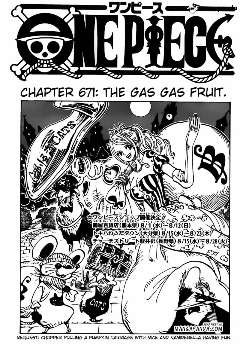 One Piece chapter 671 - page 1