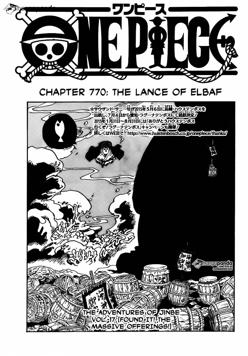 One Piece chapter 770 - page 1