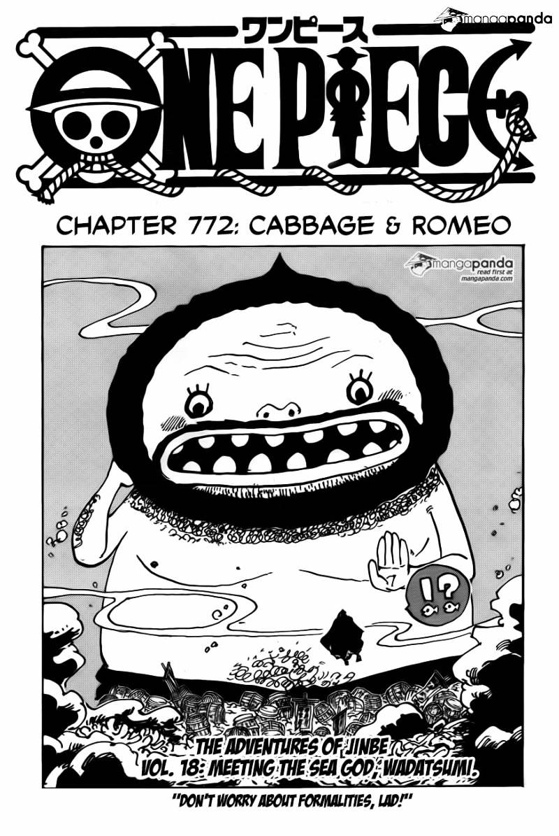 One Piece chapter 772 - page 1