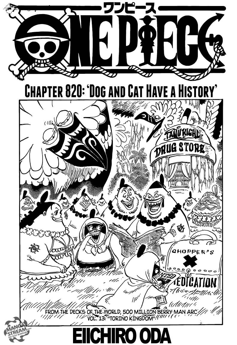 One Piece chapter 820 - page 1