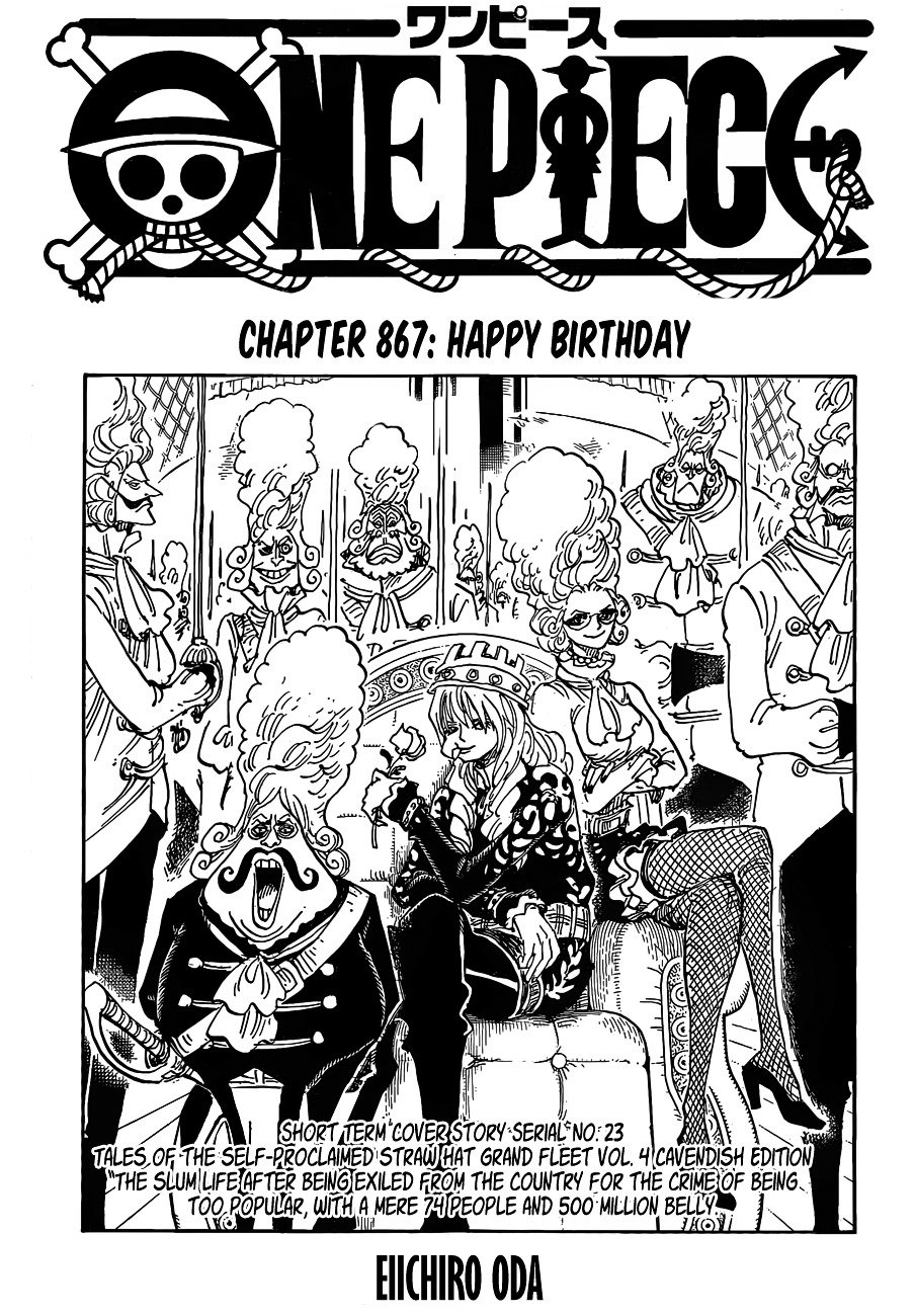 One Piece chapter 867 v2 - page 1