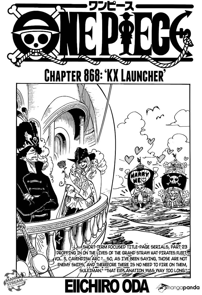 One Piece chapter 868 - page 1