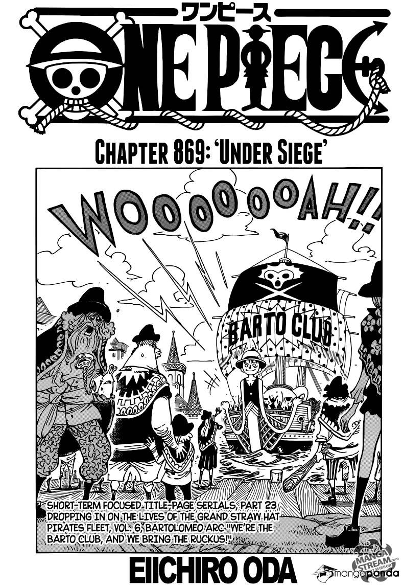 One Piece chapter 869 - page 1