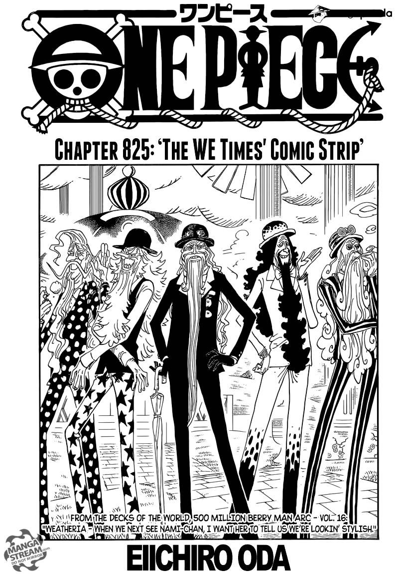 One Piece chapter 825 - page 1