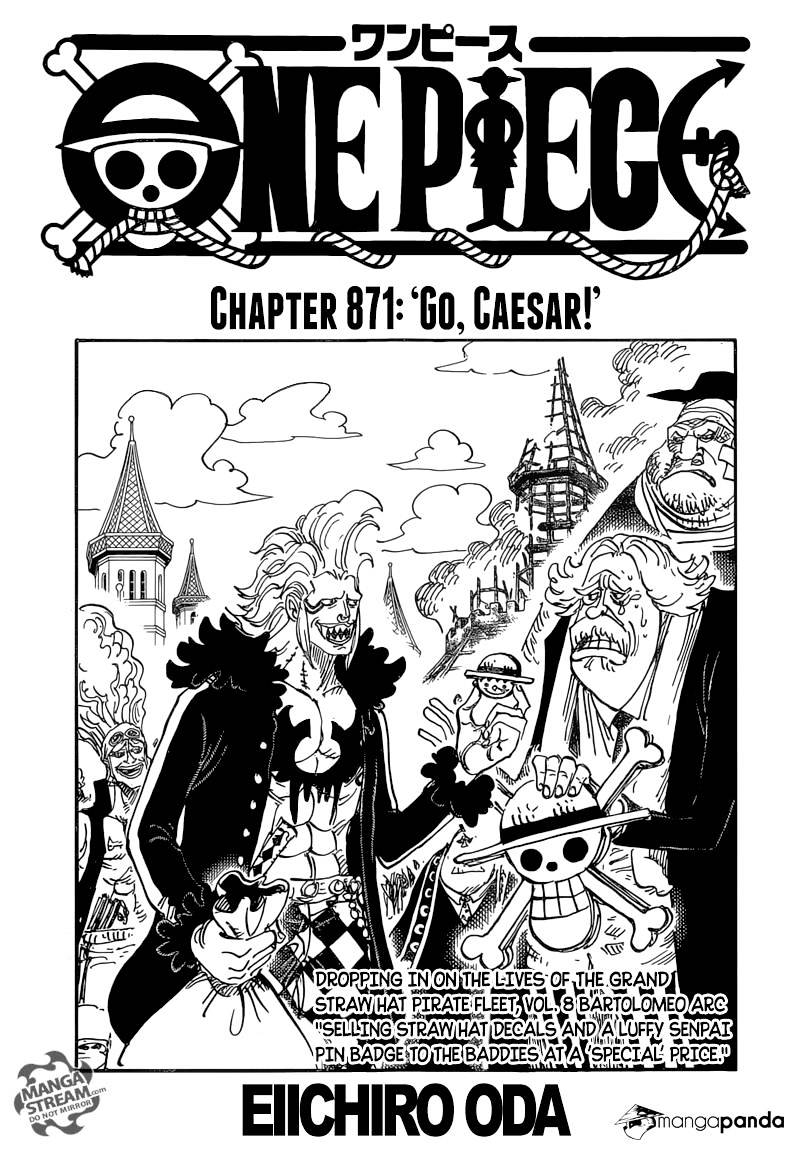 One Piece chapter 871 - page 1