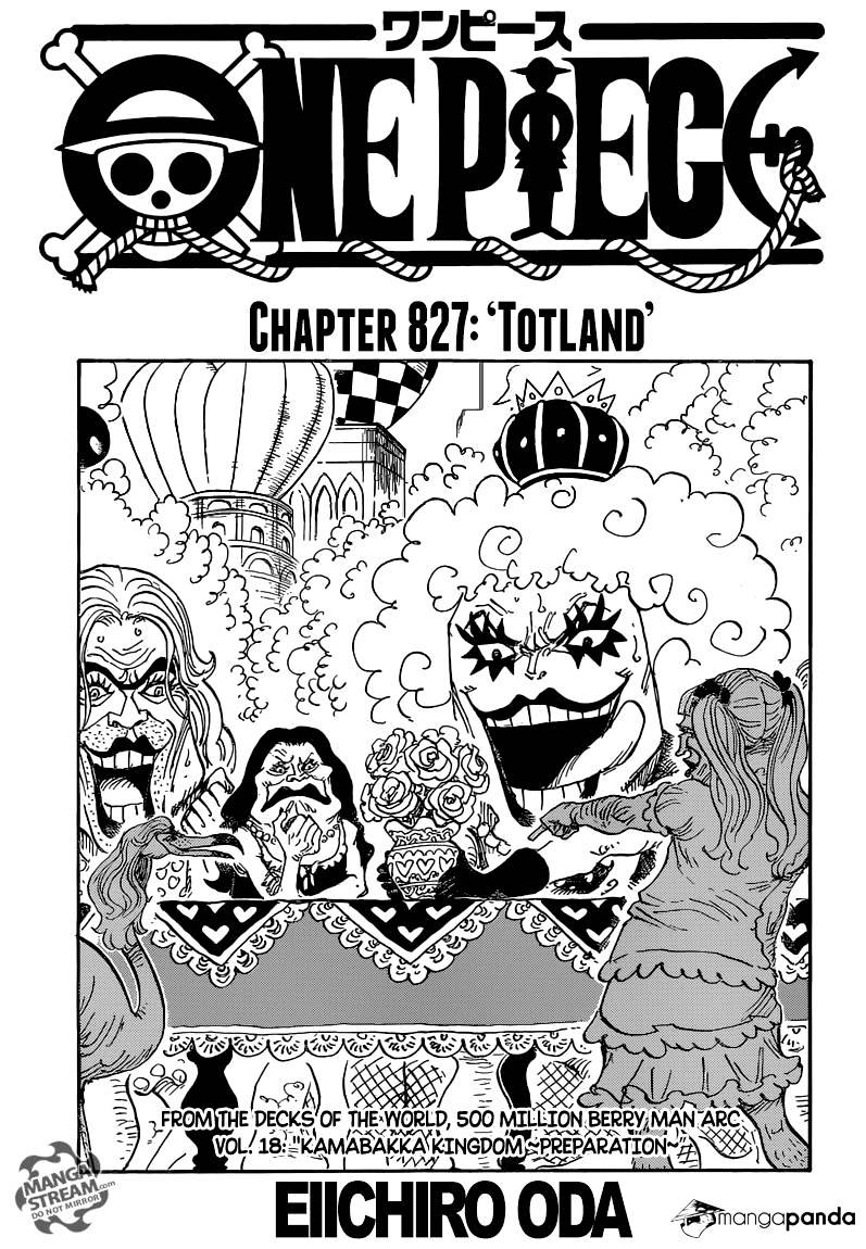 One Piece chapter 827 - page 1