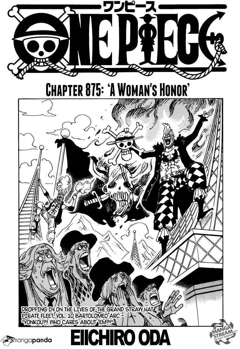 One Piece chapter 875 - page 1