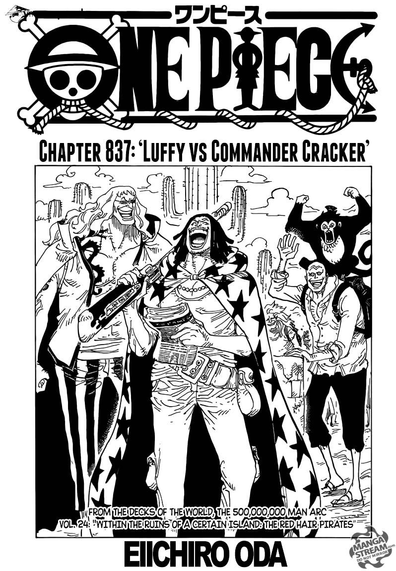 One Piece chapter 837 - page 1